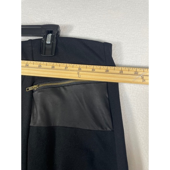 Gramercy 22 Women 2X Black Pencil Skirt Faux Leather Pockets Career Made in USA - Picture 8 of 10